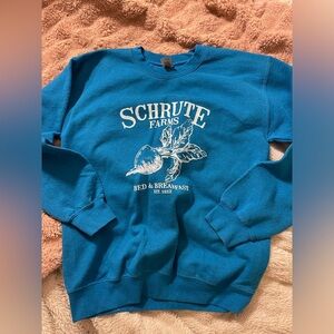 NWOT The Office Schrute Farms Bed and Breakfast Crewneck Sweatshirt